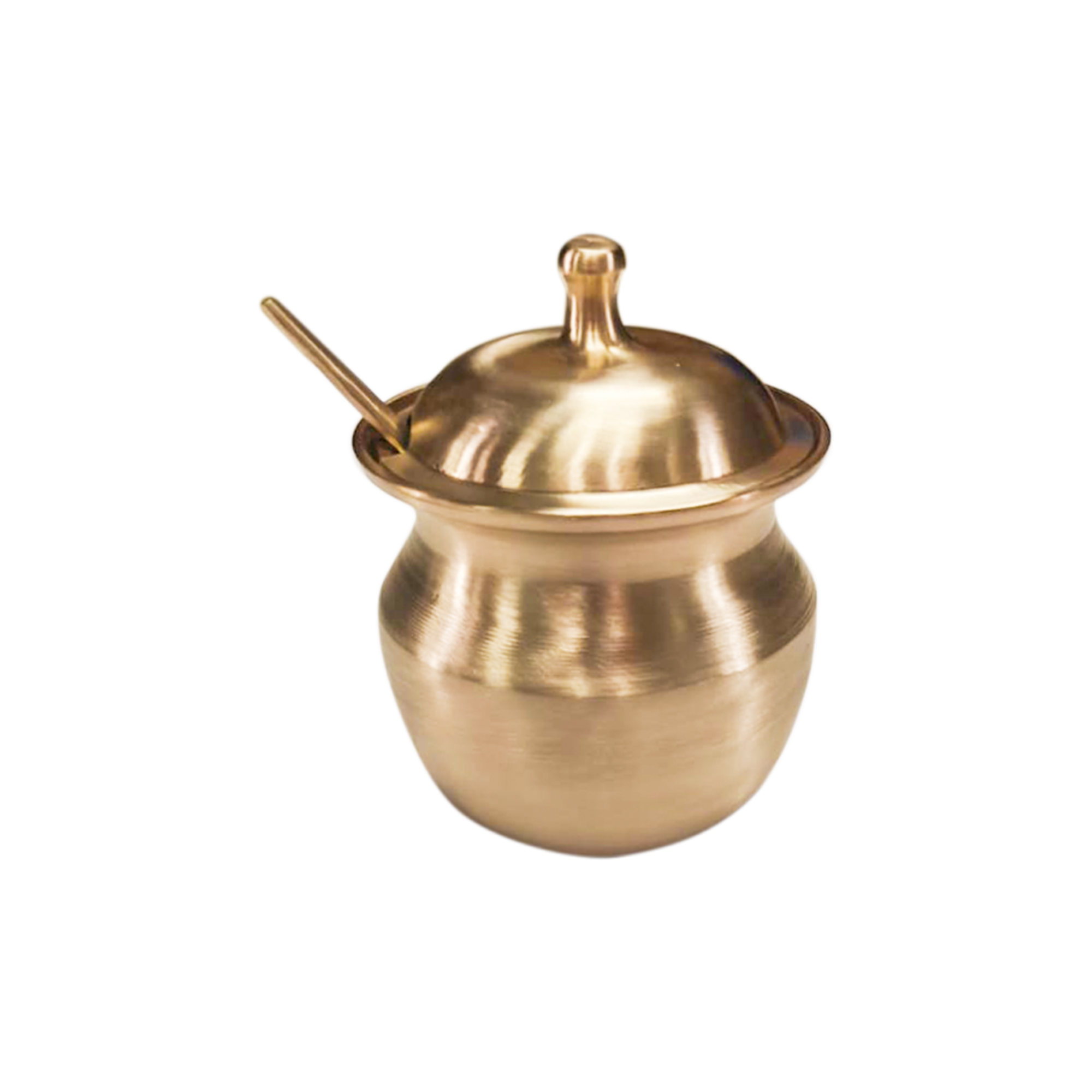 LIME BRONZE(Kansa) DIVYA GHEE LOTI WITH SPOON (GLOTSPN01)