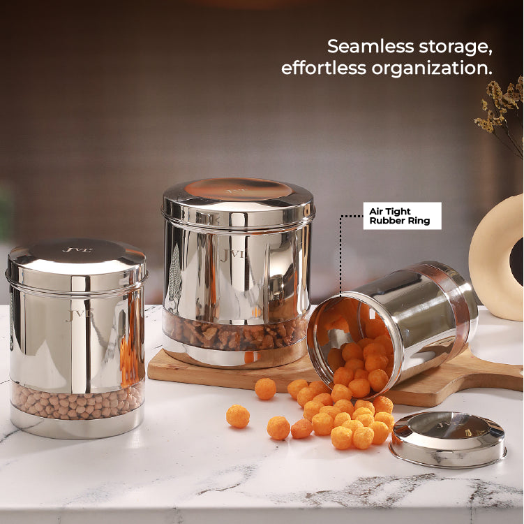 jvl Trendy Clear Canister