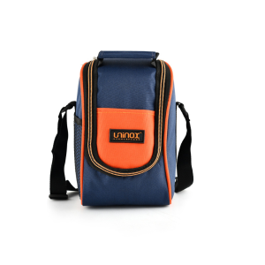 uninox Trendy Stainless Steel Lunch Box Set of 3 Pcs (300ml, 300ml, 450ml) with 1 Steel Spoon for Office, Picnic, Student | BPA Free | Orange | Leak Proof | Hot Food